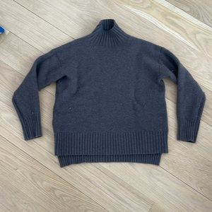 Everlane stroop waffle recycled cashmere sweater grey s